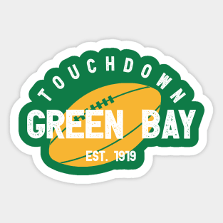 Green Bay Football Team Sticker